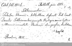 Bibliothecae privatae 1115