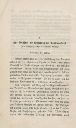 56-84 Zur Geschichte der Aufhebung des Templerordens