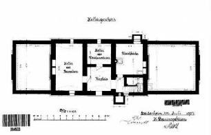 Unterkochen: Empfangsgebäude Verwaltungsgebäude Grundriß Kellergeschoß