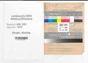 Entnazifizierung Karoline Klingler , geb. 10.02.1893 (Postbeamtin)