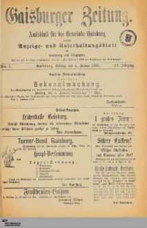 Gaisburger Zeitung