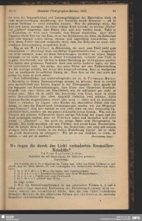 Wo liegen die durch das Licht veränderten Bromsilber-Moleküle