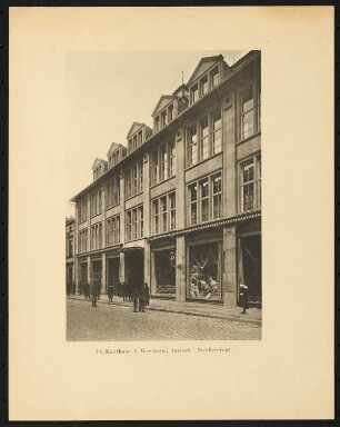 Warenhaus Wertheim, Rostock: Straßenansicht (aus: Alfred Breslauer, Ausgeführte Bauten 1897-1927)