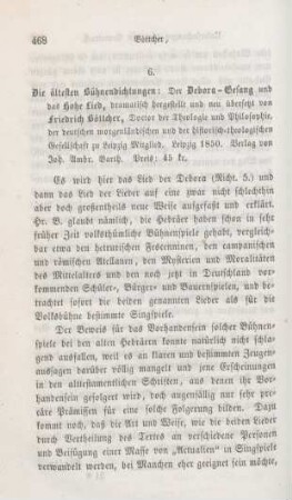 468-477 [Rezension] Böttcher, Julius Friedrich, Die ältesten Bühnendichtungen