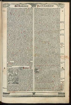 Incipit epistola beati pauli apostoli ad Romanos.