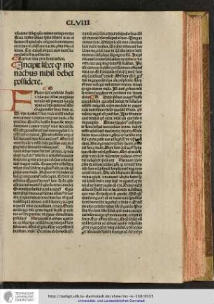 Incipit liber quod monachus nihil debet possidere.