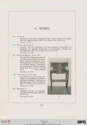 Möbel (Nr. 515-609)