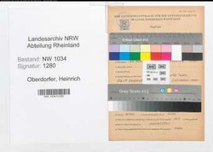 Entnazifizierung Heinrich Oberdorfer , geb. 20.06.1899 (Oberstleutnant)