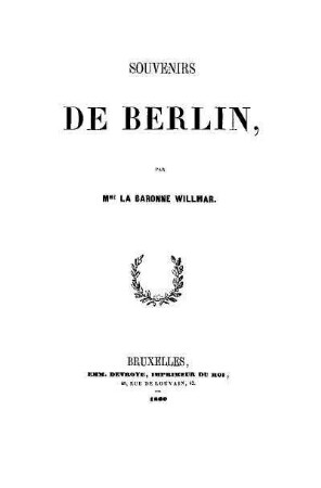 Souvenirs de Berlin