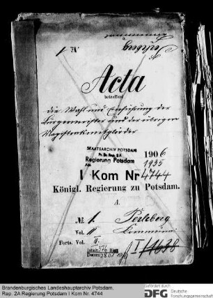 Wahl und Einführung der Bürgermeister und der übrigen Magistratsmitglieder in Perleberg