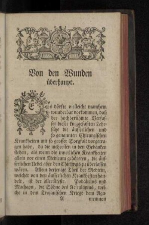 Von den Wunden überhaupt.