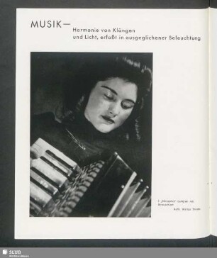 Musik - Harmonie von Klängen und Licht, erfaßt in ausgeglichener Beleuchtung