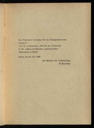 Der Präzisierte Lehrplan ...