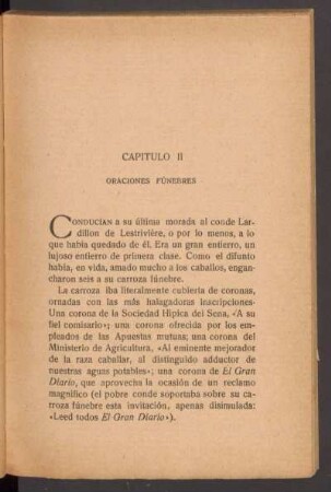 Capítulo II - Oraciones fúnebres