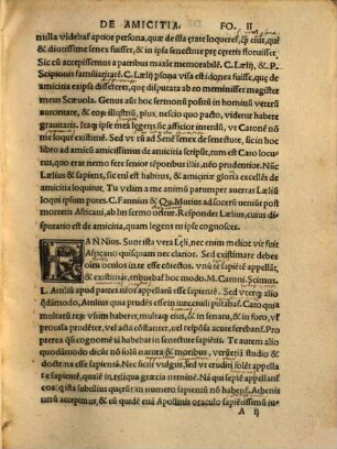 M. T. Ciceronis. De Amicitia. De Senectute. Paradoxa