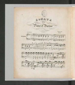 Sonate. [Piano]