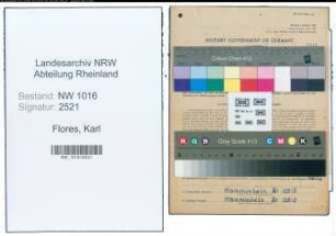 Entnazifizierung Karl Flores , geb. 09.09.1904 (Viehkaufmann)