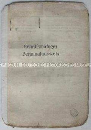 Provisorischer Personalausweis eines Berliners