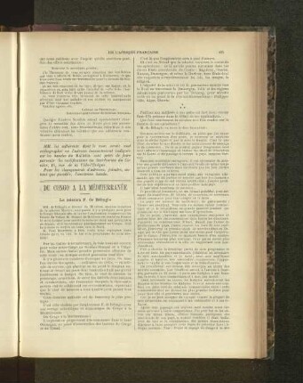 Du Congo A La Méditerranée.