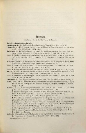 Zoologischer Jahresbericht. 1883 (1884), Abth. 4