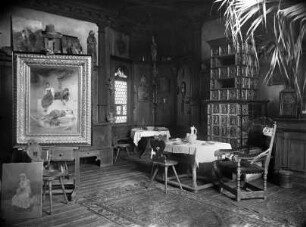 Künstleratelier Mathias Schmid (1835-1919), tiroler Genremaler