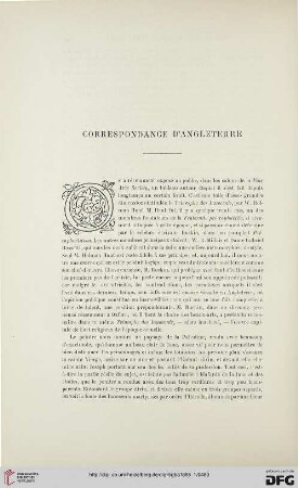 2. Pér. 31.1885: Correspondance d'Angleterre