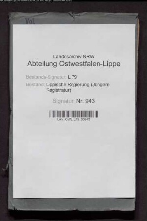 Revision des Magistrats und des Stadtgerichts in Blomberg