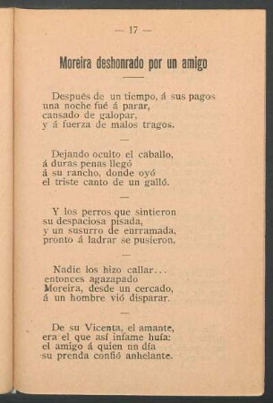 Moreira deshonrado por un amigo