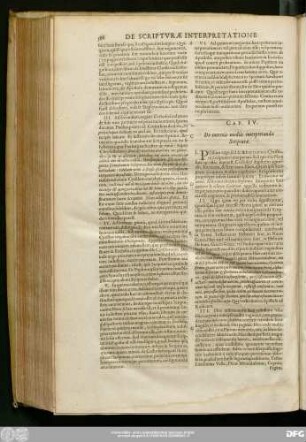Cap. IV. De internis mediis interpretandae Scripturae.