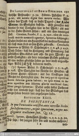 Articulus XXIII. De Poenitentia