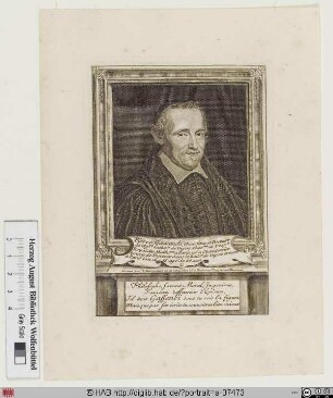 Bildnis Petrus Gassendi (eig. Pierre Gassend)