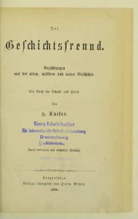Theil 1: [Enthaltend Erzählungen aus der Geschichte der Orientalen und Griechen]