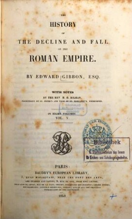 The history of the decline and fall of the Roman Empire, 5