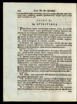 Caput VI. De Spiritibus