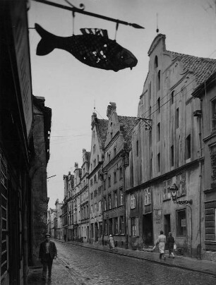 Stralsund. Blick entlang der Frankenstraße