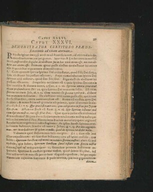 Caput XXXVI. Demonstratur Certitudo Praedestinationis ad vitam aeternam.