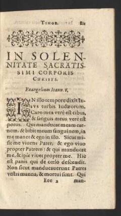 Evangelium Ioann. 6.