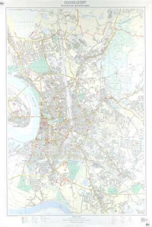 Düsseldorf Ausschnitt aus dem Verkehrsplan