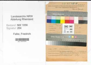 Entnazifizierung Friedrich Falke , geb. 11.11.1907 (Arbeiter)