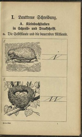 I. Lauttreue Schreibung