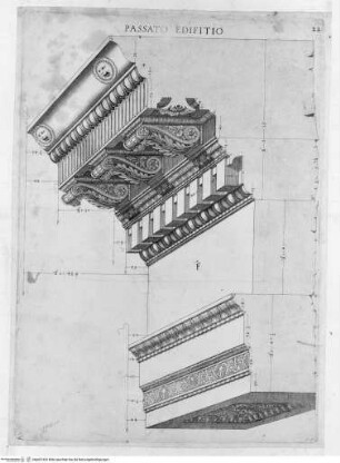 Speculum Romanae Magnificentiae, Antikes Gebälk