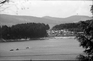 Campingplatz am Schluchsee vom Strandbad aus