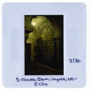 Bitonto, Kathedrale : Krypta, Nordostecke