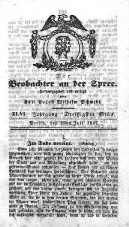 30. Stueck, 26. Juli 1847