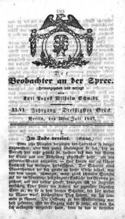 30. Stueck, 26. Juli 1847