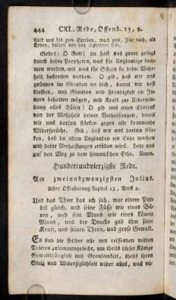 444-456, Hundertundvierzigste Rede. - Hundertundzweiundvierzigste Rede.