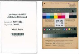 Entnazifizierung Erich Kiehl, geb. 24.12.1909 (Ingenieur)