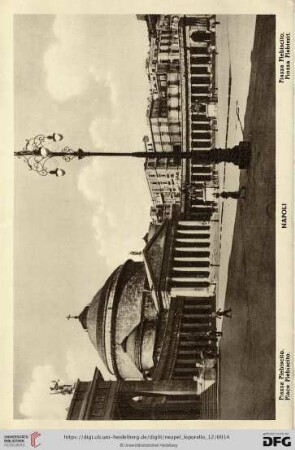 Napoli – Piazza Plebescito. – Place Plebiscito. – Piazza Plebiscito. – Piazza Plebiszit.