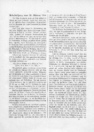 Arbeitssitzung vom 23. Februar 1916