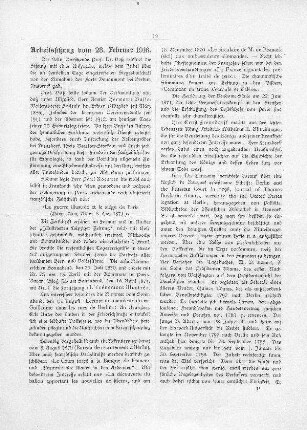 Arbeitssitzung vom 23. Februar 1916